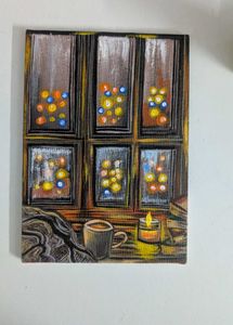 Mini Cozy Window Scene Painting