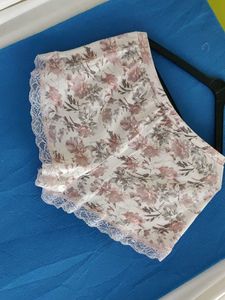 Floral Lace Trim Briefs