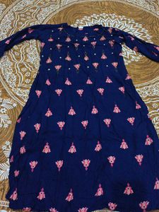 Blue printed Kurta