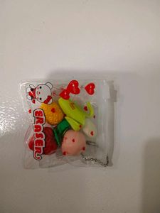 Cute Fruit Eraser Set