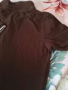 Boy's Brown Polo T-Shirt