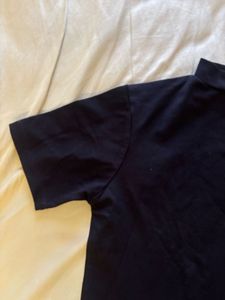 Black Turtle Neck T-Shirt