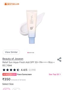 Beauty of Joseon Sunscreen SPF 50+