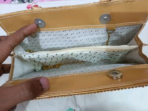 Stone Work Clutch/purse