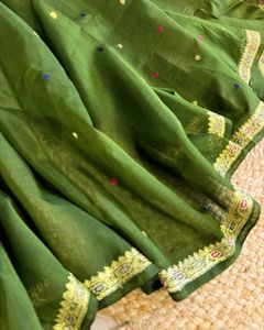 New Pure Silk Chanderi Saree