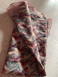 Printed Saree with Geometric Pattern