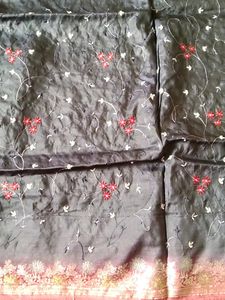 Boarder Banarasi Saree With Blouse