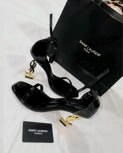 Saint Laurent Black Patent Heels