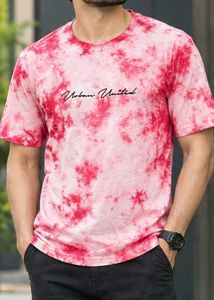 Urban United Men’s Pink Tie-Dye T-Shirt