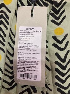 ONLY Casual Regular Sleeves PrintedWomen GreenTop