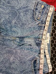 MANGO Denim Women's Printed Bootcut Jeans
