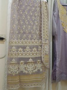 Lavender Kurta Set with Dupatta