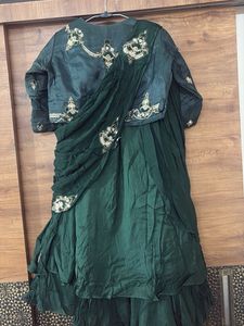 Elegant Emerald Green Lehenga Choli