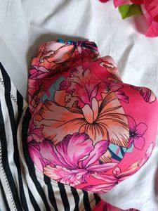 Vibrant Floral Bikini Top