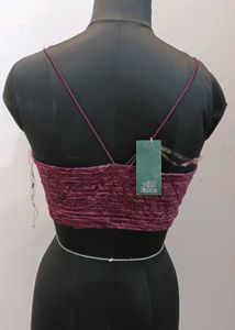 Velvet Cami Crop Top 30 to 32