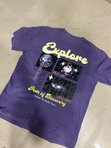 purple T-shirt