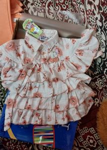 Beautiful Baby Girls Jeans Top