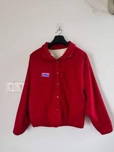 Two side Red & Cream Fleece Jacket
