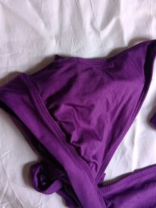 Purple Bikini Top