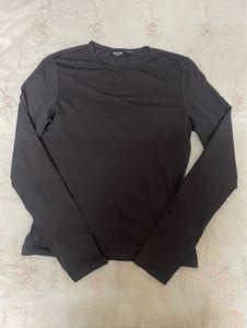 brown sporty Long Sleeve Top