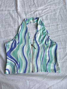 Printed crop top