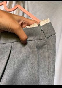 ZARA Grey Wide Leg Trousers