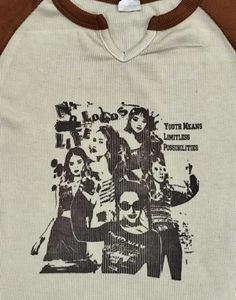 Vintage Graphic Print Long Sleeve Top