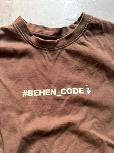 Brown Graphic T-Shirt