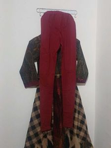 anarkali with leggings