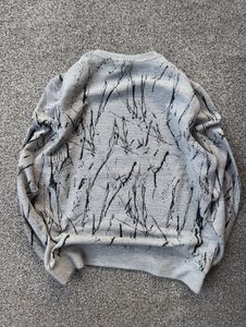 Grey Graphic Print Sweatshirt