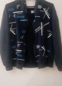 Stylish Blue Printed Men's Jacket