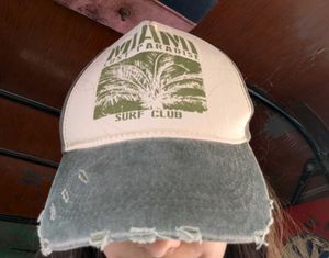 Distressed Miami Paradise Surf Club Baseball Cap