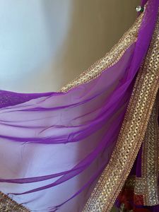 Stunning Purple Anarkali suit
