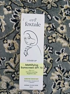 Foxtale Mattifying Sunscreen SPF 70