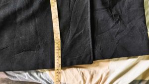 Stylish Black Double-Breasted Trench Coat