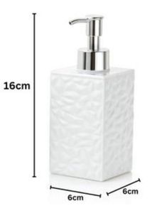 Geometric Patterned Soap Dispenser Set