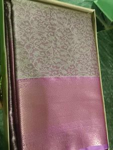 Elegant Lavender Silk Saree