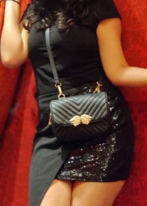 Chic Black Sequin Skirt