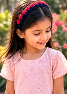 Handmade Red &amp; Blue head bands