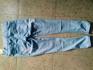 Light Wash High-Waisted Stretch Jeans