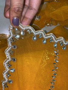 Beautiful Saree With Stiched Blouse Peticaot