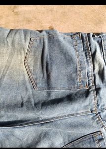 Light Wash Wide Leg Denim Culottes