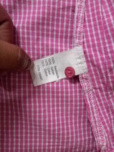 Elegant Pink check shirt for women