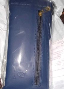 Elegant Navy Blue Embellished Clutch