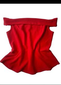 CLEARANCE SALE!!!😝🥳Chic Off-Shoulder Peplum Top