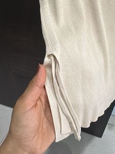 Elegant Beige Knit Top