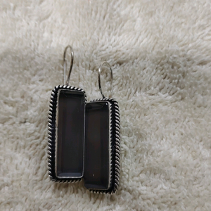 Silver look alike earing