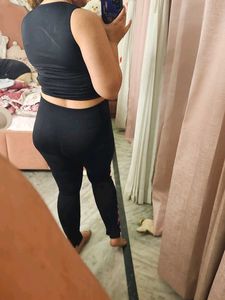 Workout Crop Top &amp; Leggings Set