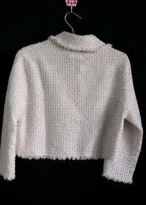 Chic Textured Cropped Jacket