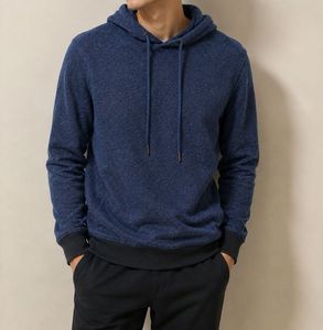 Men's Blue Speckled Hoodie